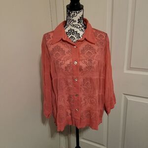 J.h. collectibles vintage pink top